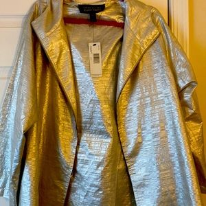 Beautiful brushed silver hoodie jacket